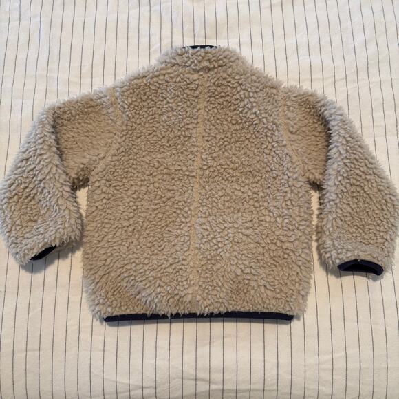 Patagonia Baby Toddler Retro-X cream sherpa fleece full zip lined jacket size 2T - Picture 3 of 9
